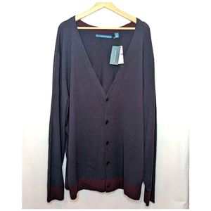 PERRY ELLIS Long Knit Grandpa Cardigan Sweater